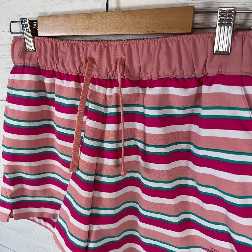 The North Face Shorts Womens Size Small Classic V Pink Striped Mini 4 in Outdoor - Picture 7 of 16
